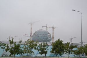 Bauarbeiten anlässlich der Expo 2017 in Astana 